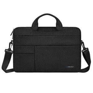 Protect Premium Quality Laptop Bag, Fits Up To 13.3-14 Inches, Water Resistant, Top Loader, Black | BLT13-BK