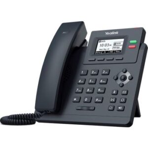 Yealink T31P 2.3'' Graphical Display IP Phone, 2 VoIP Accounts, Dual-Port 10/100 Ethernet, 802.3af PoE, Power Adapter Not Included | SIP-101466