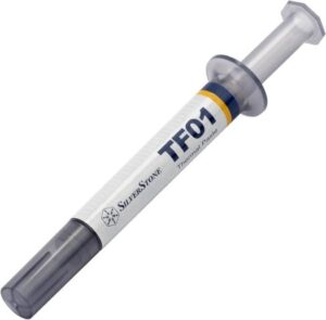 Silver Stone TF01 Thermal Paste with High Thermal Conductivity, No Separation, Penetration or Leakage | TF01