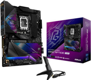 ASRock Z890 Riptide WiFi LGA 1851 ATX Motherboard, Intel Z890 Chipset, 4x DDR5 DIMM Slots, Up to 256GB Max Memory, 2x PCIe x16 Slots, 5x M.2 Slots, WiFi & BT Connectivity | 90-MXBPB0-A0UAYZ