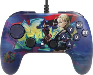 HORI Fighting Commander OCTA for PC Wired Controller, Six-Button Layout, Short-Travel Analog Stick & Eight-Way Gate, Street Fighter - Cammy | HPC-070E