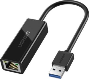 UGreen USB 3.0 to RJ45 Gigabit Ethernet Adapter Black | 20256