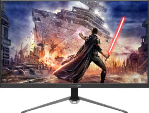 GameOn P27QHD165IPS Flat Gaming Monitor, 27" QHD IPS Display, 165Hz Refresh Rate, 1ms Response Time, G-Sync & FreeSync Technology, 16.7m Display Colors, DP & HDMI Output, Black | GOP27QHD165IPS