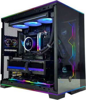 Aventador X Gaming PC - Intel Core Ultra 9 285K 24 Cores 24 Threads, NVIDIA RTX 5090 32GB, 64GB DDR5 RAM 6000MHz, 2TB SSD Gen 5, 1000W Gold PSU, 360mm Liquid Cooler, Wi-Fi + BT