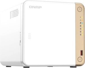 QNAP Turbo NAS TS-462-2G SAN/NAS Storage System, 2.9GHz Intel Celeron N4505 2C, 2GB DDR4 RAM, 4GB Flash Memory, 4x 3.5/2.5" SATA III 6 Gb/s Bays, 2x M.2 2280 PCIe 3.0 x1 2.5GbE, HDMI | TS-462-2G