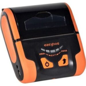 EasyPos RPP300 Portable Mini 80mm Pocket Mobile POS Thermal Receipt Printer, Bluetooth, USB, WiFi, 2000mAh Rechargeable Lithium Ion Battery, Orange | EPMP300BWU
