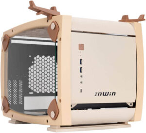 InWin Case Monsters E: Animal Series Mini-ITX Computer Case, 3x InWin ASL120 Fan Included, Tempered Glass, SECC, ABS Materials, Up to 330mm GPU Support, Bandi Design | IW-CS-CASEMONSTERS-006