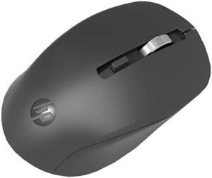 HP S1000 Plus Wireless USB Mouse, 2.4GHz Wireless Dongle, Up to 1600 DPI, Optical Sensor, Ambidextrous Design, Silent Clicks, Black | 7YA12PA