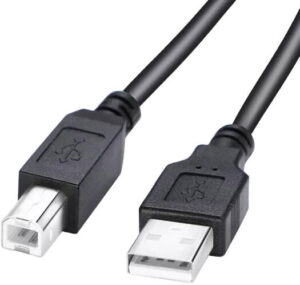 PCOM USB Printer AM/BM Cable, High-Speed Data Transfer, Durable Design, Universal Compatibility, Supports USB 2.0, 5 Meters, Black | C-PCUSB5M