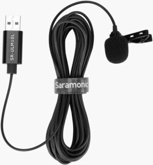 Saramonic Lavalier Mic with USB-A Connector for Computers with 19.7' (6m) Cable (SR-ULM10L)