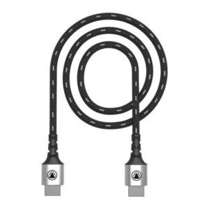 Snakebyte Pro 5 4K/8K HDMI Mesh Cable, Compatible With 1080p / 3D / 4K / 8K UHD Devices, 2 Meter Length, PS5 Console Design, Variable Refresh Rate, Black - Gray | SB916137