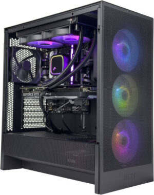 TranquilForce Gaming PC - AMD Ryzen 7 9800X3D 8 Cores 16 Threads, NVIDIA RTX 5070 12GB, 32GB DDR5 RAM 6000MHz, 1TB SSD Gen 4, 750W 80 Plus PSU, 240mm Liquid Cooler, Wi-Fi + BT