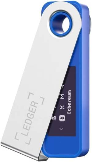Ledger Nano S Plus Cryptocurrency Hardware Wallet, Manage Over 5,500 Digital Assets, Secure Your NFTS & Access DeFi Apps, Ledger Live App, CC EAL5+ Security, USB-C, Blue | Nano S Plus - BLU