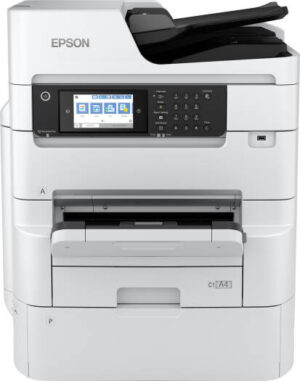 EPSO WorkForce Pro WF-C879RDTWFC (MEA) Inkjet RIPS MFP, Up to 26ppm Print Speed, 4800 x 1200 DPI Resolution, 250 Sheets Output Tray Capacity, USB 3.0 / 2.0, Ethernet / WiFi,   White | C11CH35402BS