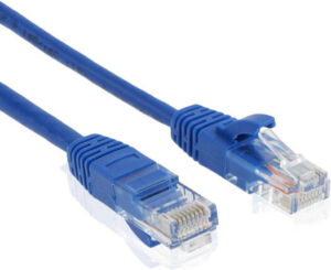 TORTOX CAT 6E Ethernet Cable, 10Gbps Download Speed, UTP 4 Pairs 24AWG Patch Cable, PVC Outer Jacket, Splash Proof, ETL Verified to ETA/TIA 568, 1M Cable Length, Blue | CAT 6E