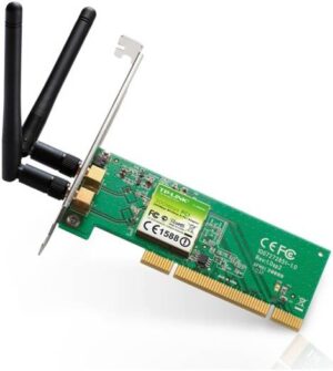 Tp-Link Wireless N PCI Adapter, Omni Directional & Detachable Antenna, MIMO Technology, Wireless Speed Up to 300Mbps, FCC, RoHS Certified | TL-WN851ND