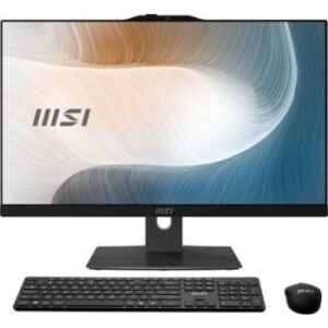 MSI Modern AM242TP 11M 23.8" FHD Touch All-in-One Desktop Computer, Intel Core i5-1135G7, 8GB RAM, 1TBHDD+256GB SSD, Wireless Keyboard + Mouse, Windows 11, Black | 9S6-AE0121-804