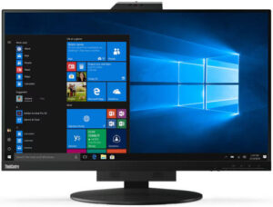 Lenovo ThinkCentre Tiny-In-One 27 Monitor, 27" IPS Display, QHD Resolution, 60Hz Refresh Rate, 4ms (Extreme Mode) Response Time, 16.7m Color Support, Built-In Speakers, Black | 11JHRAT1UK