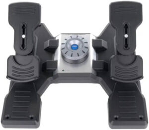 Saitek Pro Flight Rudder Pedals, Tension adjustment, USB, Smart Technology, Works In All Flight Titles, PC, Flight Simulation | 021165105539