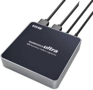 ezcap326B Ultra 4Kp60 Full HD Gaming Dock, 1080P240 HDR Pass Through 4K30 1080p120, YUY2 NV12 RGB Recording, HDMI Video Capture, 1 Type-C USB 3.1 , 2 HDMI, Gray |  ezcap326B