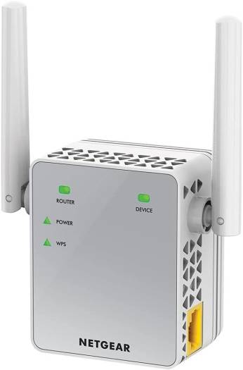 NETGEAR 11AC 750 Mbps (300 Mbps + 450 Mbps) Dual Band Gigabit Wi-Fi Range Extender with External Antennas (Wi-Fi Booster) | NG-EX-EX3700-100UKS