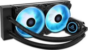 Antec Kuhler H2O K240 RGB AIO Cooler, 240mm RGB Fan, Copper Heatsink, 240mm Aluminium Radiator, Intel/AMD All in One CPU Cooler | 0-761345-74018-0