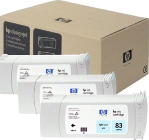 HP 83 Original 3 Pack Light Cyan Ink Cartridge | C5076A