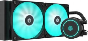 ID-COOLING AURAFLOW X 240 CPU Water Cooler 12V RGB AIO Cooler 240mm CPU Liquid Cooler 2X120mm RGB Fan, Intel 115X/2066, AMD TR4/AM4 | AURAFLOW X 240