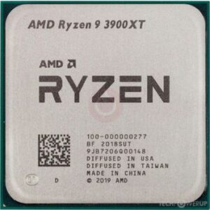 AMD Ryzen 9 3900XT Tray Gen3, AM4, Zen 2, 12 Core, 24 Thread, 4.10 GHz, 4.6GHz Turbo, 64MB L3, PCIe 4.0, 105W, CPU, without Wraith Prism, Tray | 100-100000277WOF