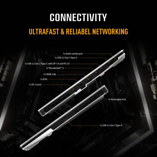 Asus TUF Dash 15 FX517ZM-AS73 15 15.6” 144Hz FHD Display Gaming Laptop, 12th Gen Intel Core i7-12650H, GeForce RTX 3060, 16GB DDR5, 512GB SSD, Backlit Eng KB, Win11, Black | 90NR09Q3-M004E0 - Image 7