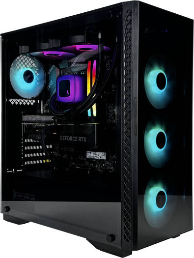 MATREXX Gaming PC - Intel Core i7-14700KF 20 Cores 28 Threads, NVIDIA RTX 5070 12GB, 32GB DDR5 RAM 6400MHz, 1TB SSD Gen 4, 650W 80 PlUS PSU, 240mm Liquid Cooler, Wi-Fi + BT - Image 2