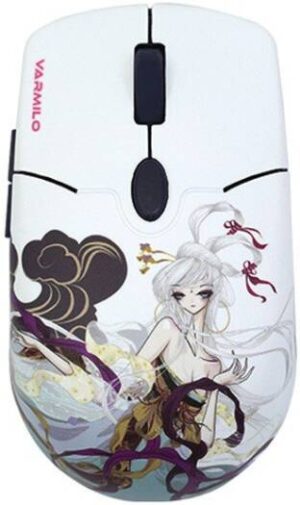 Varmilo Wireless Mouse, 2.4GHz Connectivity, 800 - 2400 DPI, Adjustable DPI, 6 Buttons, 80g Lightweight, Chang'e Design | VM01-V2-03