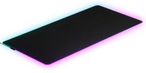 SteelSeries QcK Prism 3XL Etail RGB Cloth Mouse Pad, 1220x590x4mm Dimension, Silicon Rubber Base Material, Black | 63511