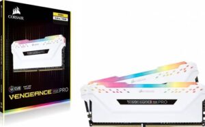 Corsair Vengeance RGB PRO 16GB (2 x 8GB) DDR4 DRAM 3200MHz C16 Desktop Memory Kit — White | CMW16GX4M2C3200C16W