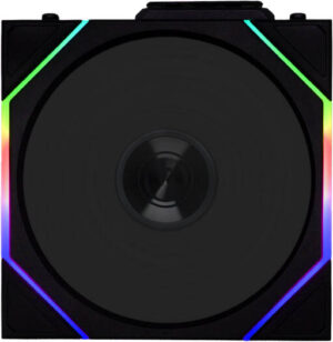 Lian-Li UNI FAN TL 120 Wireless Case Fan, 120mm Fan Size, 2600 RPM Fan Speed, 90.1 CFM Fan Airflow, Fluid Dynamic Bearing Type, PBT & PA66 Material, Singe Pack, Black | 12TL1W1B