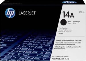 HP 14A Black Original LaserJet Toner Cartridge, 10,000 Pages Yield, Standard Size, Reliable | CF214A