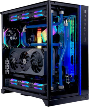 HydraXtreme Gaming PC - Intel Core Ultra 9 285K 24 Cores 24 Threads, NVIDIA RTX 5080 16GB, 96GB DDR5 RAM 6400MHz CL32, 2TB SSD Gen 5, 1000W 80 PLUS Gold PSU, 2x 360mm Radiator Water Cooled, Wi-Fi + BT