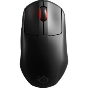 SteelSeries Prime 2.4GHz Wireless FPS Gaming Mouse, 18000 CPI Optical Sensor, 400 IPS on SteelSeries QcK Surfaces, Prestige OM Mech Switches, Right-Handed, 100 Hours Battery Life, Matte Black | 62593