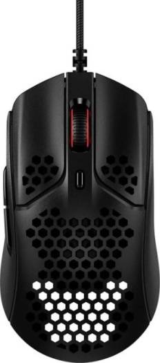HyperX Pulse fire Haste Gaming Mouse, Ultralight, Honeycomb Shell, Hexagonal Design, Hyperflex USB Cable up to 16000 DPI, 6 Programmable Buttons, For PS5 / PS4 / Xbox / PC, Black | HMSH1-A-BK/G