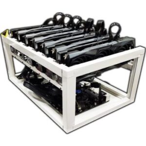 High-Performance Ethereum Mining RIG ( x5 GTX 1660 Super Edition 6GB . 2x 750W Gold PSU, Over Clock, Hash Ratio 150 MH/s  )