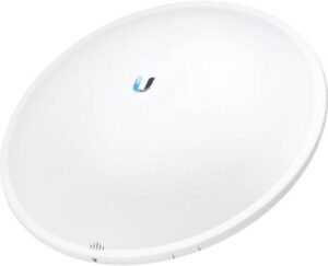 Ubiquiti Networks PBE-5AC-500 PowerBeam ac High-Performance airMAX Bridge, 450+ Mb/s Transfer Speed,25+ km Range, airMAX ac Technology, airOS v7 OS, Multi-Radio Architecture, White | PBE‑5AC‑500