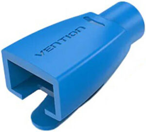Vention RJ45 Strain Relief Boots, Waterproof and Dustproof, Environmental-Friendly, Prevent Breakage, Easy Installation and Wiring, Flexible and Quick Rebound, PVC Type, 100 Pack, Blue | IODLO-100