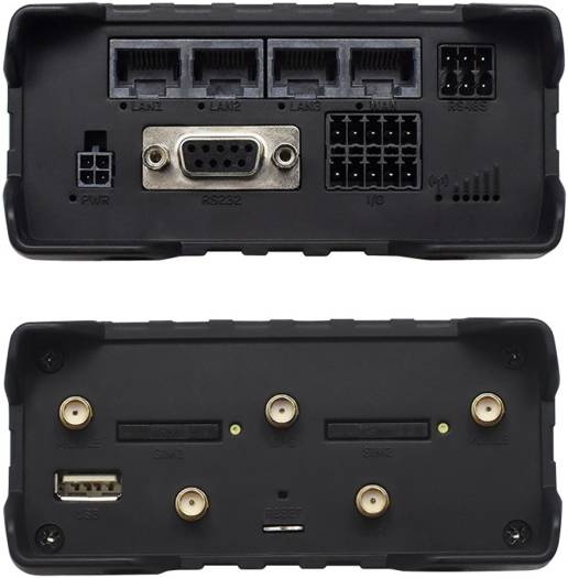 Teltonika RUT956 Industrial Cellular Router, 4G/LTE (Cat 4), 3G, 2G Connectivity, Up to 150 Mbps Speed, Dual SIM, 4x Ethernet Ports, USB 2.0, WAN Failover, RS232/RS485 Serial Ports, GNSS | RUT956 - Image 4