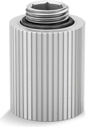 EK-Quantum Torque Extender Static MF 28, Male to Female 2x G1/4" Threading, 4.5mm Thread Length, 23mm Diameter, Satin Titanium | 3831109828434