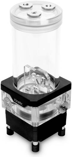 EKWB EK-Quantum Kinetic TBE 160 VTX PWM D-RGB Pump Reservoir, 205mL Volume Capacity, Nickel-Plated Brass Internal Tube, Addressable D-RGB, 1100L/h Max Flow Rate, Plexi | 3831109825327