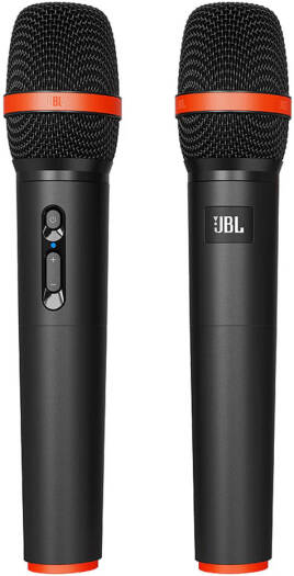 JBL MIC-300 UHF Microphones, Wireless, 100dB Dynamic Range, 40Hz-15KHz Frequency Response, Signal-to-Noise Ratio, Up to 10M Connectivity Range, Up to 14 Hours Playtime, Black/Orange | MIC-300-SD24-JAA