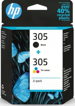 HP 6ZD17AE 2Pack BK3colors No. 305