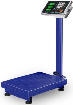 Generic Industrial Platform Scale Weight,Computing Digital Scale, with Accurate KG Price Calculator High-Definition Displa, Foldable Rechargable for Weighing Luggage Package Shipping (150kg)