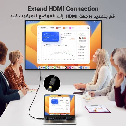 UGREEN HDMI Extension Cable 4K HDMI Extender Male to Female Compatible with Switch, PS5, PS4, Roku TV Stick, Blu Ray Player, Chromecast, Wii U, HDTV Laptop PC, 5M | 10146 - Image 5