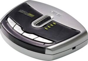 Aten 4-Port USB 2.0 Peripheral Sharing Switch - Silver | US421A